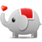 Elephant emoji on Samsung